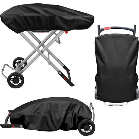 Gasgrill Abdeckung Weber Traveler LP Black Grill 99x48x24cm wetterfest (1/5)