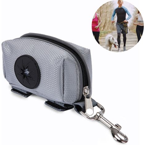Distributeur De Sachets Pour Déchets Canins - Sangle Élastique Renforcée Et Mousqueton Métallique - Compatible Avec Toutes Les Laisse - 1 Pièce (1/5)