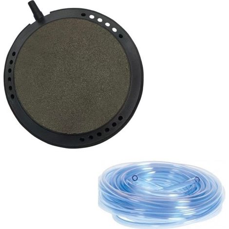 Diffuseur D'Air Disque, 7,5 cm + 25m de tuyau Pour Bassins De Jardin, Étangs (1/3)