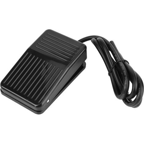 UlisemTFS-01 Control Switch, Electrical Equipment, Momentary Controller Foot Switching Power Supply, Anti-slip, Black, 250V AC 10A (1m) (1/4)