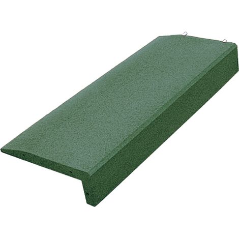 Bordure en caoutchouc vert en forme de L – Dimensions 100 x 40 cm – Crochet 14,5 cm – Antidérapante et résistante aux intempéries – Granugreen (1/3)