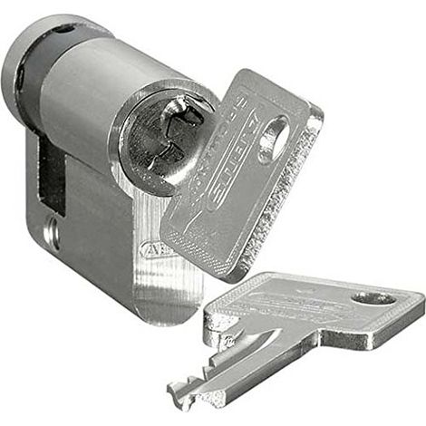 DEMI-CYLINDRE PROFILÉ 40MM AVEC 2 CLÉS - INSERT DE CYLINDRE POUR SYSTÈME DE VERROUILLAGE 50994 ABN