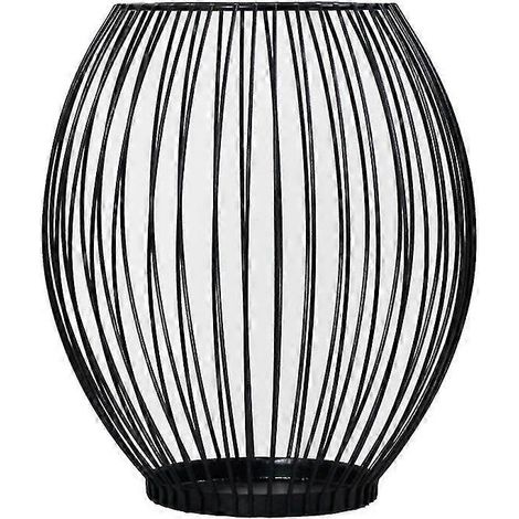 Bougeoir cage à oiseaux, bougeoir lanterne en métal noir, décoration de table pour salon, ambiance bougie, Noël, mariage, style vintage (1/5)