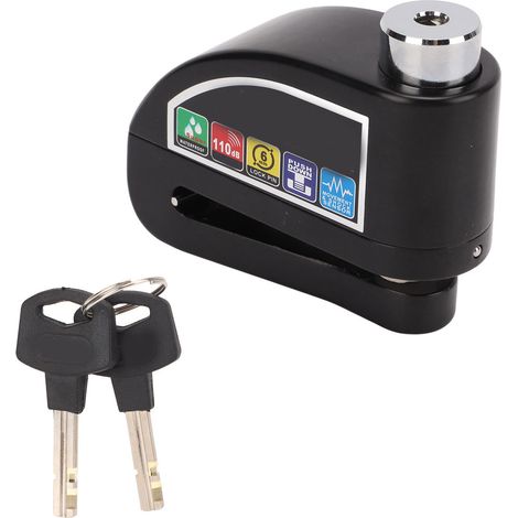 Antivol de disque de frein avec alarme antivol 110 dB pour motos, vélos électriques et VTT (1/5)
