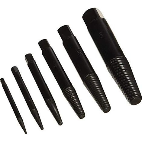 Rennsteig 470 901 3 - Juego de extractores de tornillos Rennsteig (6 piezas en estuche plástico)