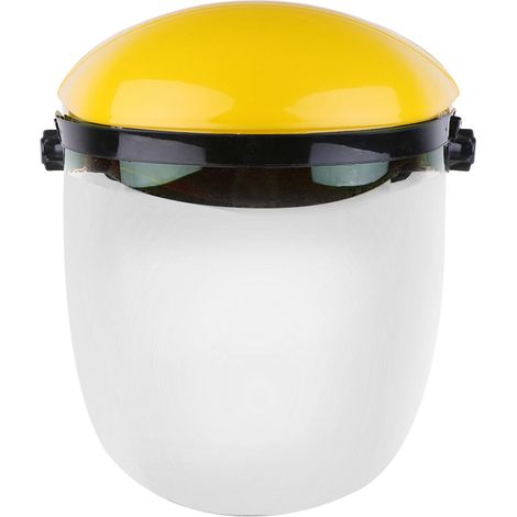 Écran facial de soudage de sécurité résistant aux hautes températures, de type bandeau en polycarbonate, avec protection UV (blanc) (1/5)