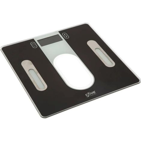 Pèse-Personne Digital "Impédancemètre" 31cm Noir (1/4)