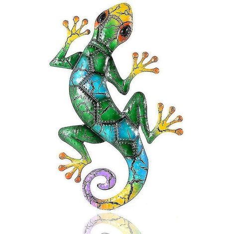 Metal Gecko Garden Figures, Iron Garden Ornaments for Home and Garden - 1 (1/5)