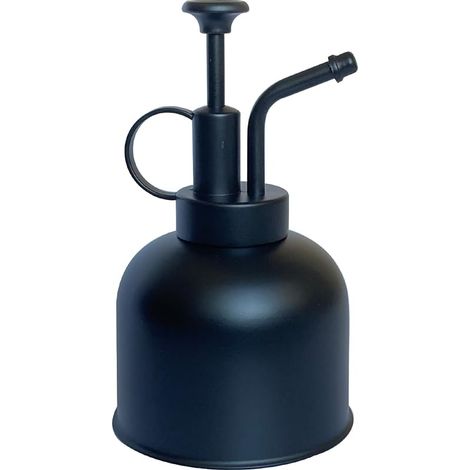 Flacon pulvérisateur en Acier Inoxydable pour Plantes-Petit arrosoir-Outils de Jardinage Modernes pour Plantes en Pot d'intérieur-Arrosage et pulvérisation (Noir Mat, 0.3L) (1/5)