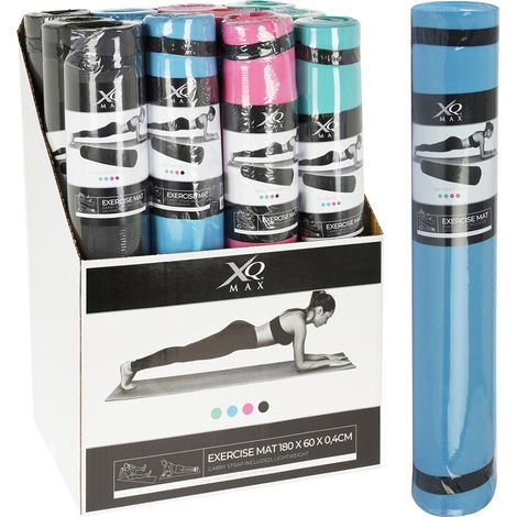 XQMAX esterilla yoga 180x60x0,4 cm surtidas , Esterilla yoga 180 x 60 x 0,4 cm surtidaColores surtidas, se envía según disponibilidadFabricada en goma EVA de alta calidad