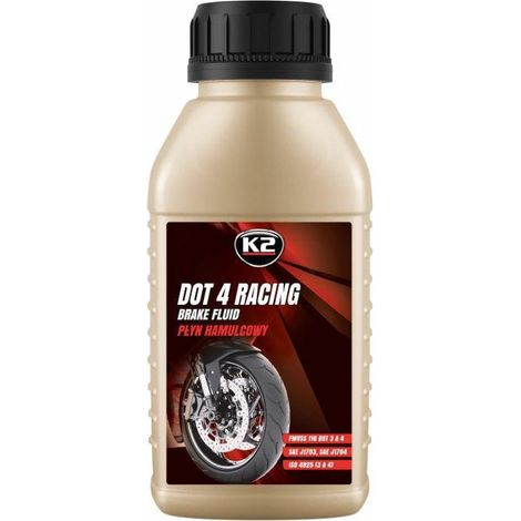 K2 DOT4 Bremsflüssigkeit zertifiziert. DOT 4 Rennbremsflüssigkeit 250 ml