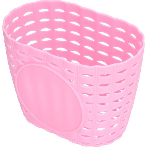 Panier de vélo enfant renforcé en plastique durable - Housse de panier suspendu pour poussette et courses - Rose