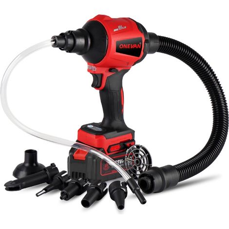 Souffleur à poussière sans fil,5 en 1 Blowing and suction,Avec 6 buses - Deux batteries
