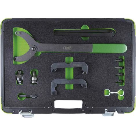 Attrezzo calaggio motore Jbm engine timing tool set con valigetta e strumenti di bloccaggio