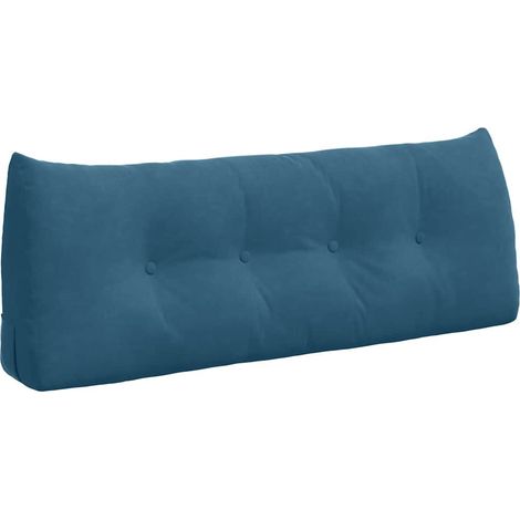 Rückenkissen Blau 120 x 24 x 50 cm Samt vidaXL