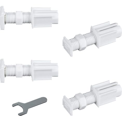Stores vénitiens sans perçage sans Outils, 4 Supports adhésifs pour Stores vénitiens manuels sans Outils, sans perçage pour fenêtre (Blanc) (1/5)