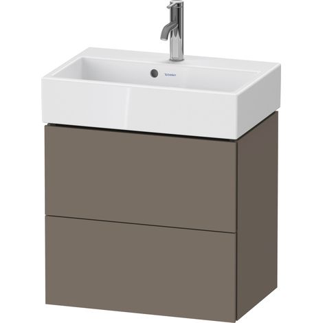 Duravit L-Cube mueble de baño de pared Compact, 2 cajones, ancho:
