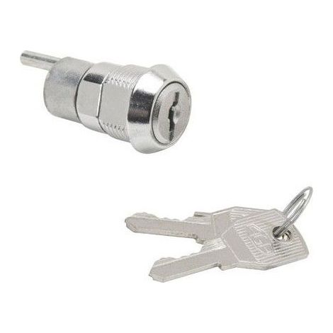 Wolfpack – Serrure de meuble pour tiroir clé excentrique 336 mm – Finition chromée – Fabriquée en métal – Pour bois dur