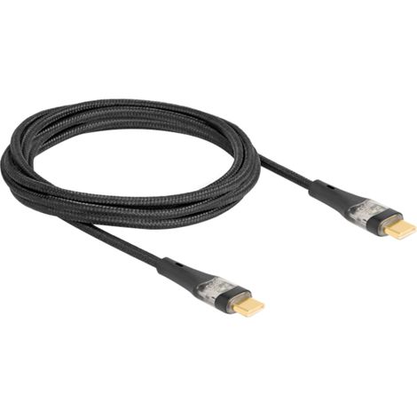 USB 2.0 Ladekabel, USB-C Stecker  USB-C Stecker Verwendung:  Laden et Synchronisieren von Geräten avec USB-C Embout