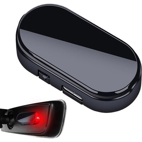 Fausse Alarme Solaire À LED - Feu De Sécurité Clignotant, Système De Sécurité pour Voiture, Système D'alarme Solaire pour Voiture, Feu D'avertissement De Sécurité À LED, Lumière Bleue/Rouge (1/5)