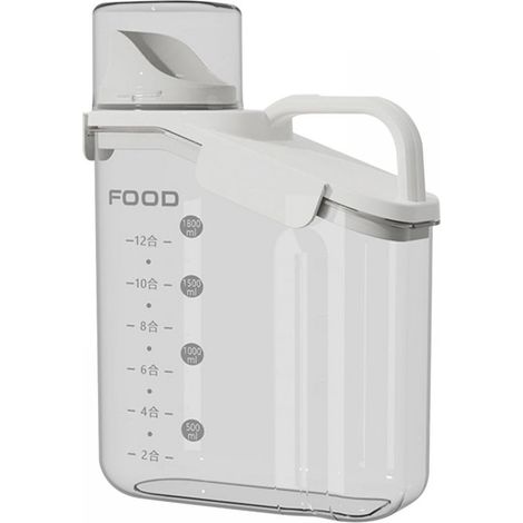 1 Boîte de stockage étanche, distributeur de céréales en plastique, organisateur de riz pour cuisine (1/5)