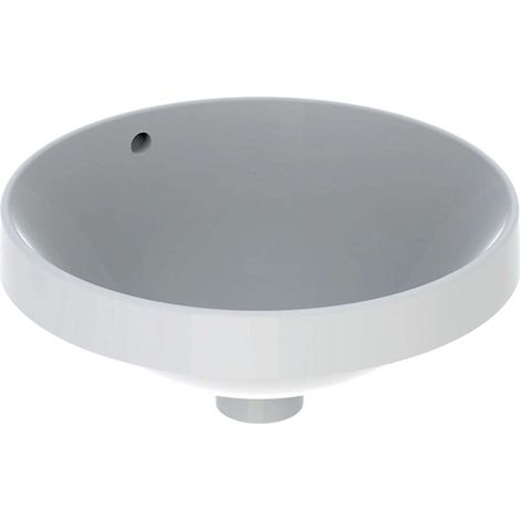 Geberit VariForm - Lavabo ad incasso, diametro 40 cm, con troppopieno, bianco 500.700.01.2 (1/3)