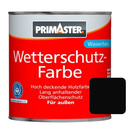Primaster Wetterschutzfarbe 2,5 L schwarz