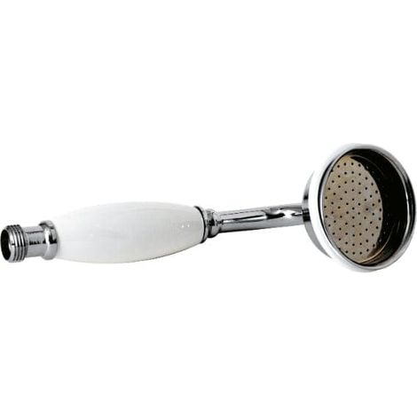 Old London Chrome and White Handle Large Shower Handset - A3150G (1/2)