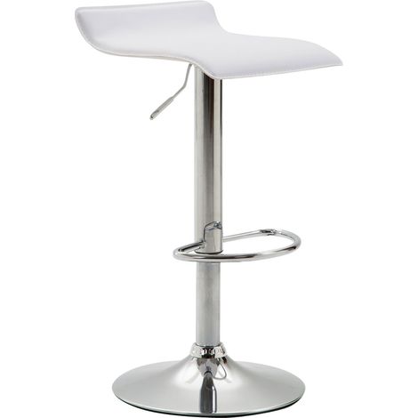 Taburete De Bar Dyn V2 Blanco Cromado (1/4)