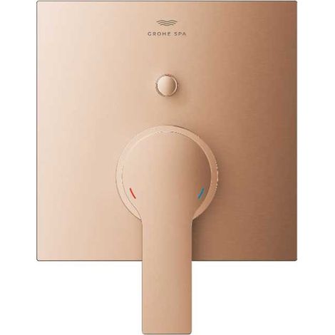 GROHE ALLURE Miscelatore Monocomando A 2 VIE Con Deviatore - Oro Rosa Spazzolato (1/4)