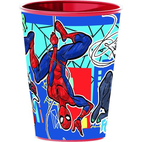 Tataway Bicchiere 260 Ml Spiderman Riutilizzabile Per Bambini