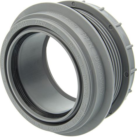 manchon à visser airfit DN 90, gris raccord de tuyau pour réservoir