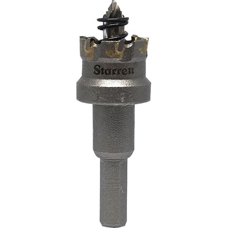 Starrett BF2025 SM25 25mm TCT Carbide Tipped Stainless Steel Holesaw for Metal, Wood, and Plastic
