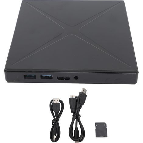 Externes USB 3.0 DVD-Laufwerk, universeller tragbarer DVD-Brenner für Windows und Linux, 2 MB Cache-Kapazität