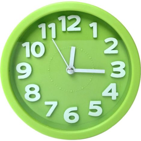 Réveil Analogique sans tic-Tac, pour la Chambre, la Nuit, les Enfants et le Bureau (1/4)