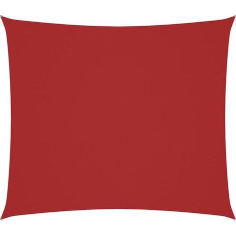 Toile de parasol rectangulaire rouge Oxford de 2 x 2,5 mètres (1/5)