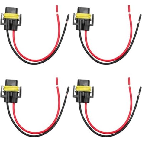 4 pièces Adaptateur Femelle câblage Prises de Faisceau de Voiture connecteur de Fil Automatique Prise de câble pour H11 H9 H8 HID Phare LED antibrouillard Ampoule de Lampe (1/5)