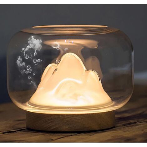 Lampe de chevet lampe de table créative, aquarium en verre lampe de chevet simple et dynamique lampe de chevet romantique pour chambre à coucher, salon, étude, bureau, Studio (1/5)