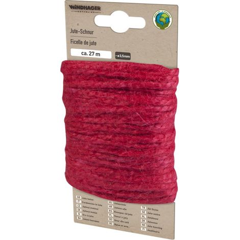 Windhager Jute-Schnur 27 m, rot Schutzvlies (1/2)