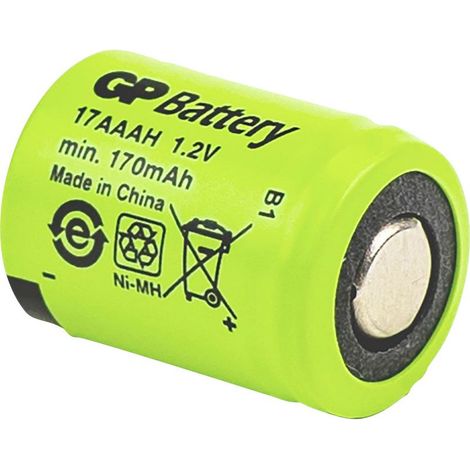 Ni-MH Industrial 170 AAAH 1/3AAA Pile rechargeable LR6 (AA) NiMH 1.2 V 170 mAh 1 pc(s) (1/2)