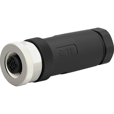 TE Connectivity T4110002041-000 Connettore non confezionato per sensore o attuatore M12 Presa dritta Numero di poli: 4 (1/4)
