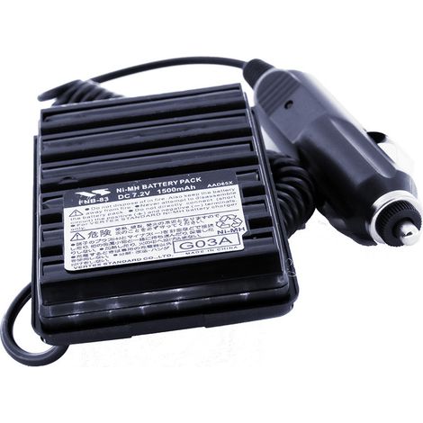 Batterie-Eliminator für FT-60, FT-60R, FT-250, FT-250R, VX-110, VX-120, VX-150, VX-160, VX-170, VX-180, VX-210, VX-246, VX-400, VX-410, VX-414, VX-417, VX-420A, VX-424, VX-427, VX-428, VX-800V, VX-800