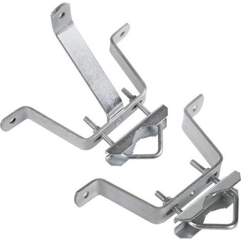 Support pour mât d'antenne - MACLEAN - MCTV-555 - Acier galvanisé - 100 mm - 65 mm de diamètre (1/4)
