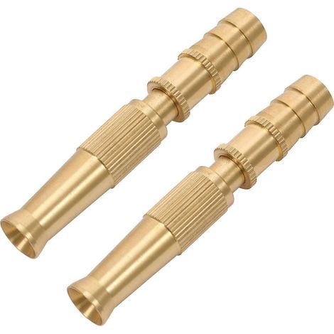 Golden Brass Hose Nozzle for Gardening Sprayer 6Pcs Watering Set (1/5)