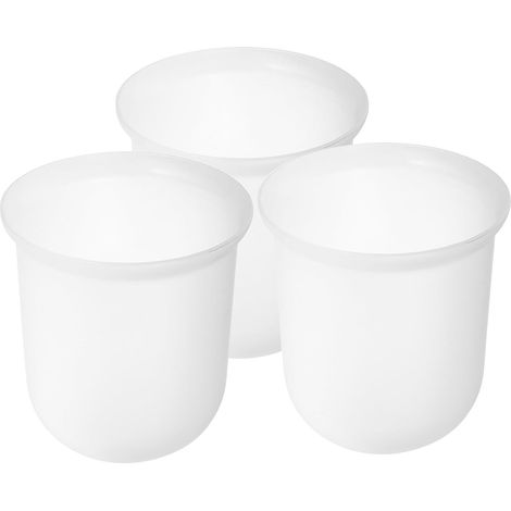 Porte-brosse WC au design attrayant en plastique blanc pour le nettoyage la salle bain maison (1/5)