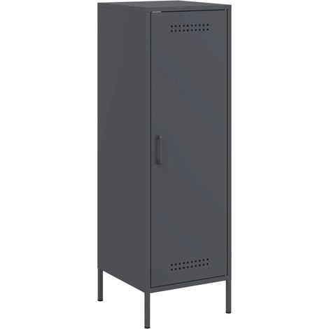 Credenza buffet cassettiera mobile contenitore organizer cucina soggiorno soggiorno alto 36 x 39 x 113 cm acciaio antracite 020032200