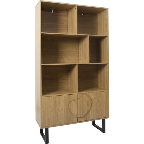 Bibliothèque Design "Calypso" 180cm Marron (1/5)