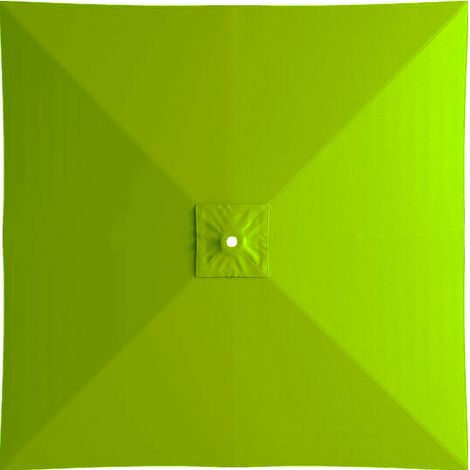 Quadratischer Polyester-Gartenschirm, Ersatzdach für 2 m Marktschirm, Ersatzdach für Gartentischschirm (grün)