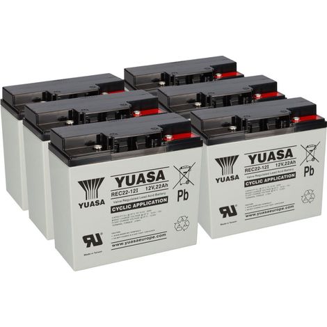 Bleiakku 72V 22Ah ( 6x 12V 22Ah REC22) kompatibel SXT Raptor V3 zyklenfest (1/5)