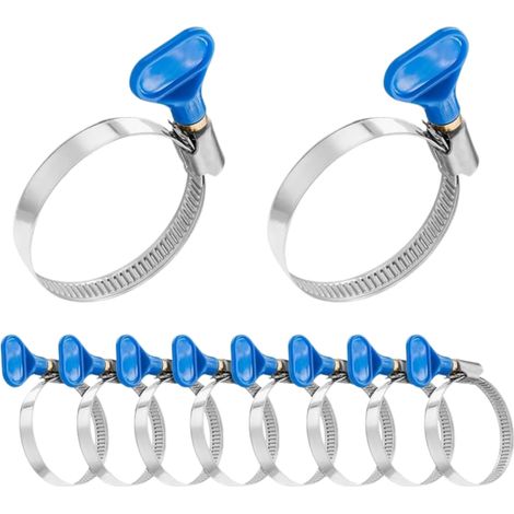Lot de 20 colliers de serrage en acier inoxydable 32-50 mm (1/5)